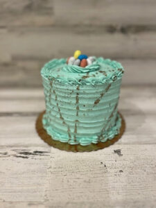 Easter Catering Menu - Speckled Blue Robins Egg Cake